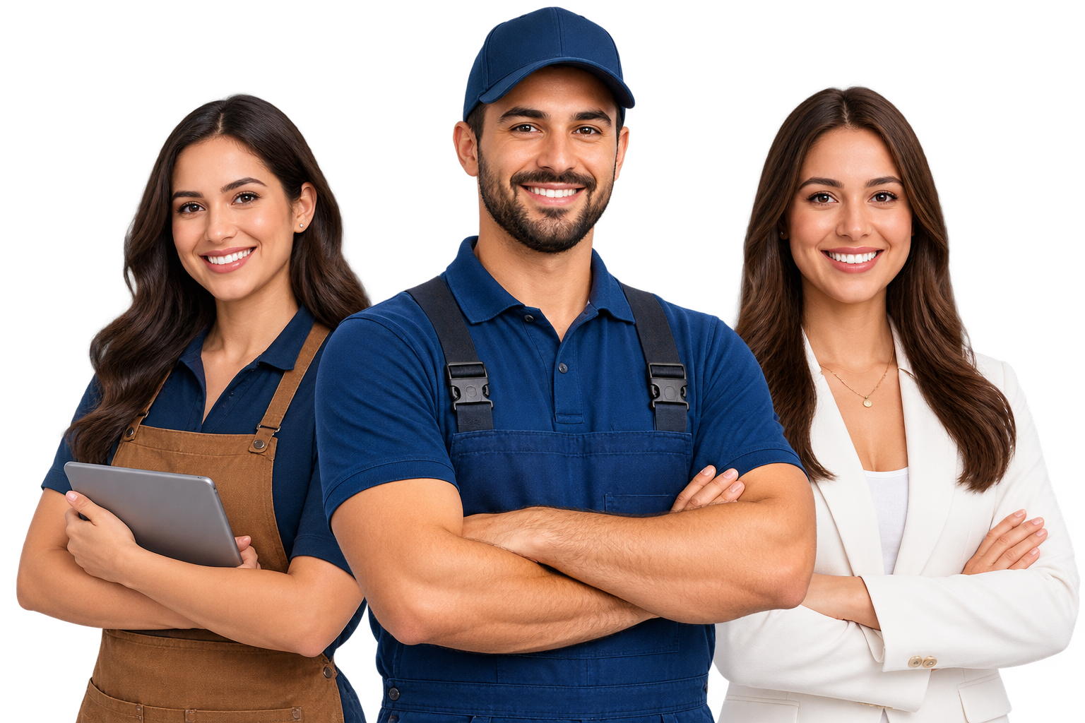 Equipe de profissionais cadastrados no ConectAí360°